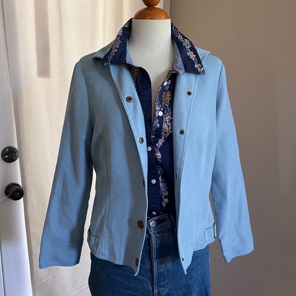 Vintage Requirements Blue Utility Jacket with Relaxed Fit - Picture 3 of 8